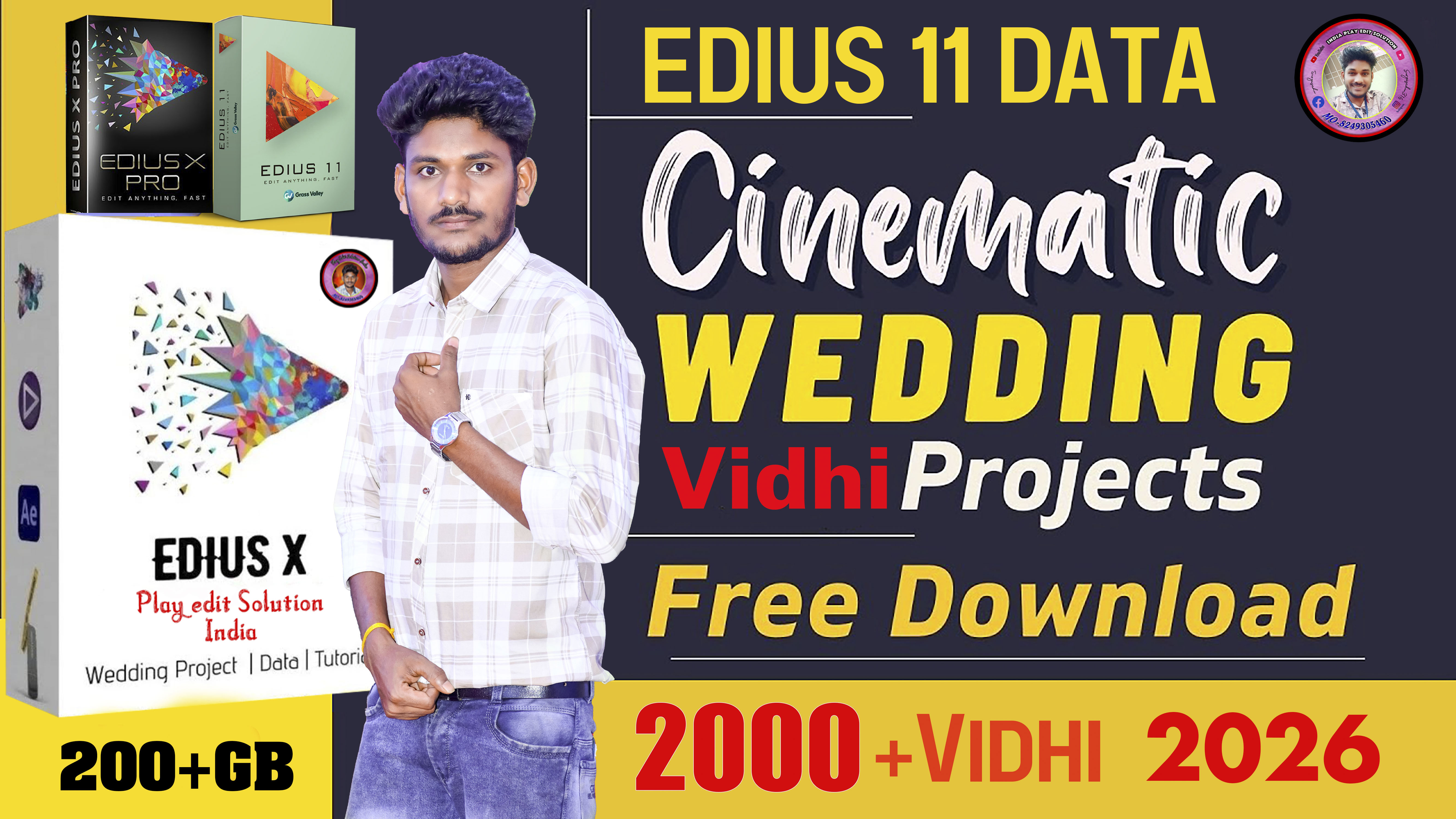 Dual monitor Edius editing setup used to prepare the 150GB Data Pack 2026